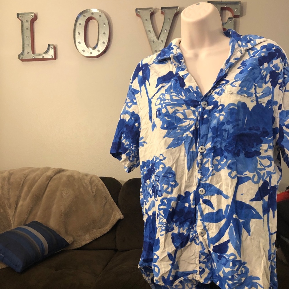 🔵🔵ORIGINAL BLUE PATTERN JAMS WORLD TOP